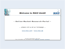 Tablet Screenshot of maix.eu